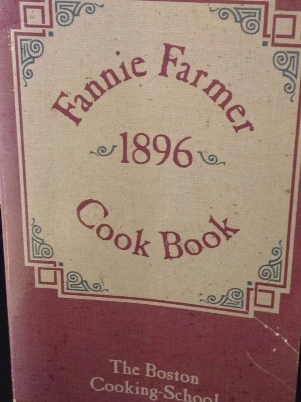 VTG 1996 Version of the Fannie Farmer 1896 Cookbook, Collectible Nostalgic Cabin